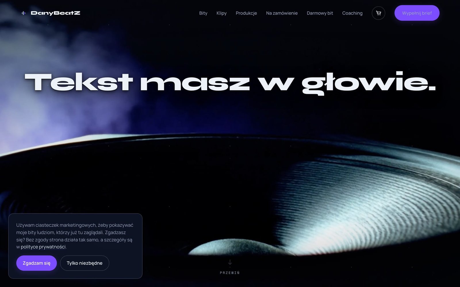 Strona DanyBeatZ, sklep internetowy w Katowice