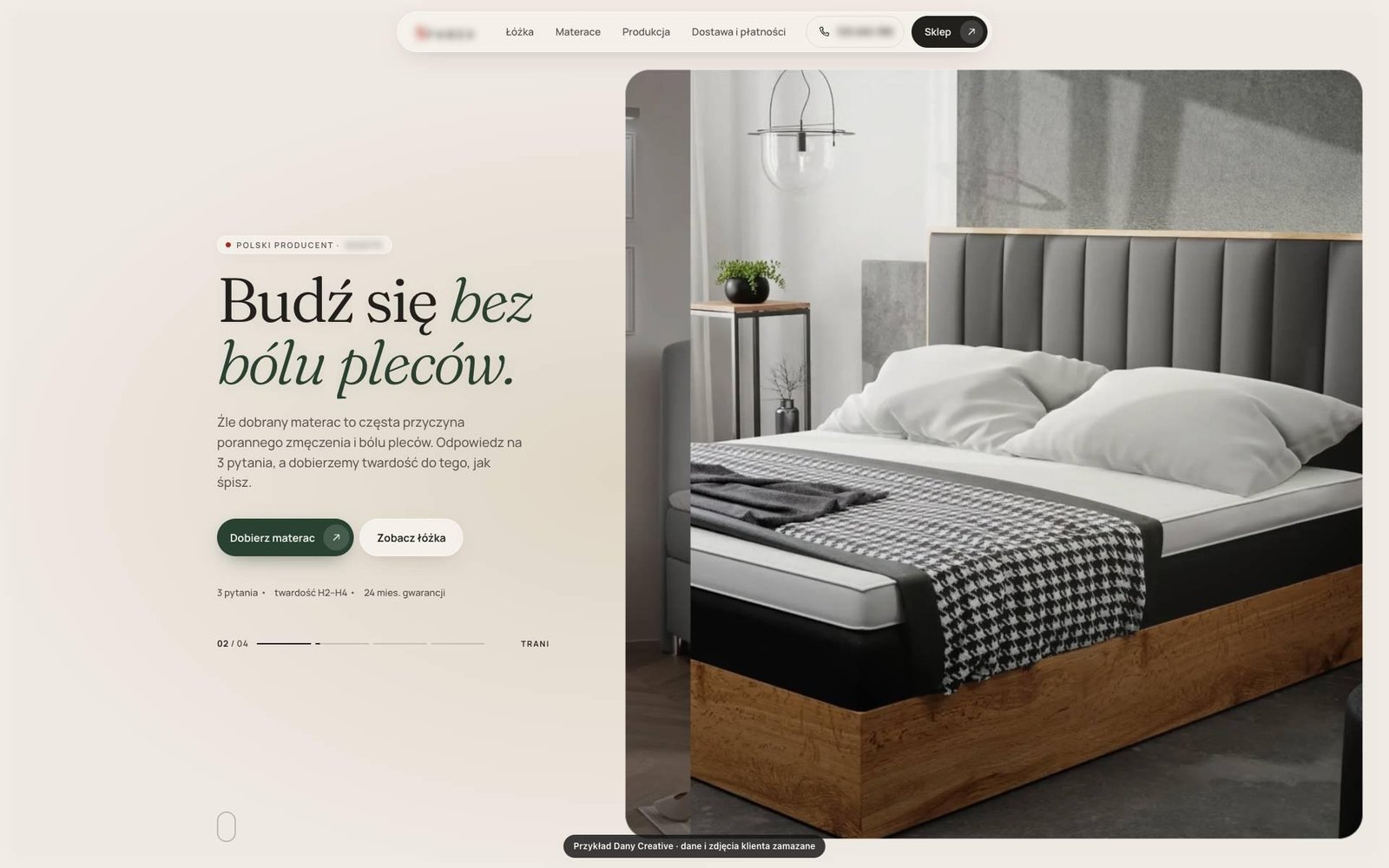 Strona Producent łóżek i materacy, producent mebli