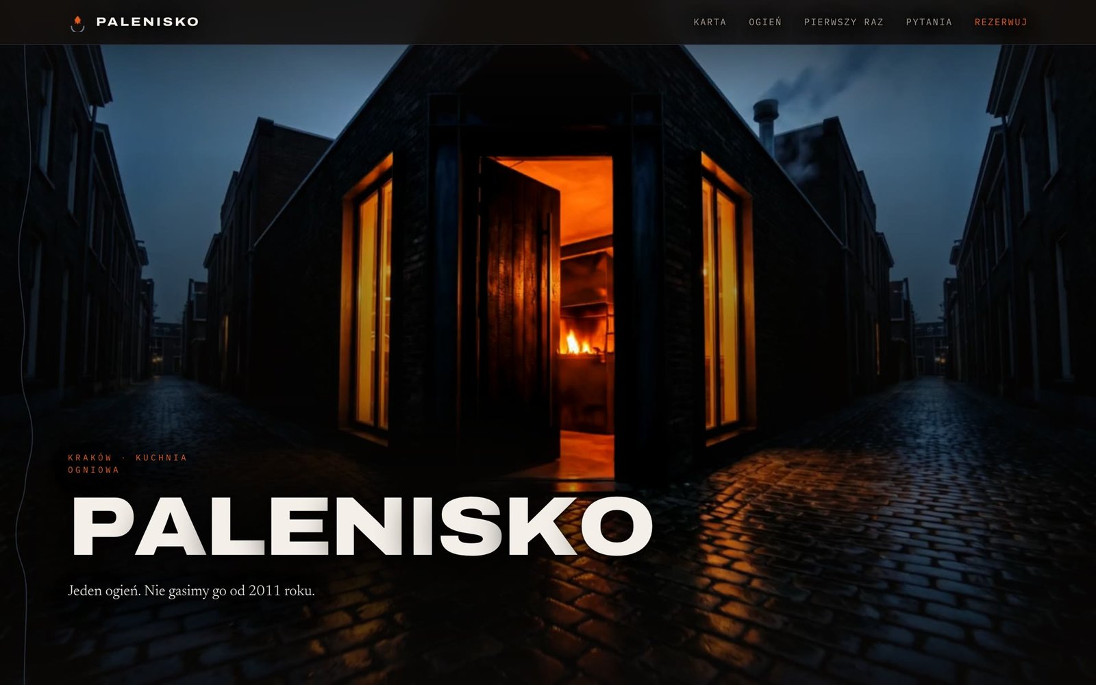 Strona Palenisko, restauracja